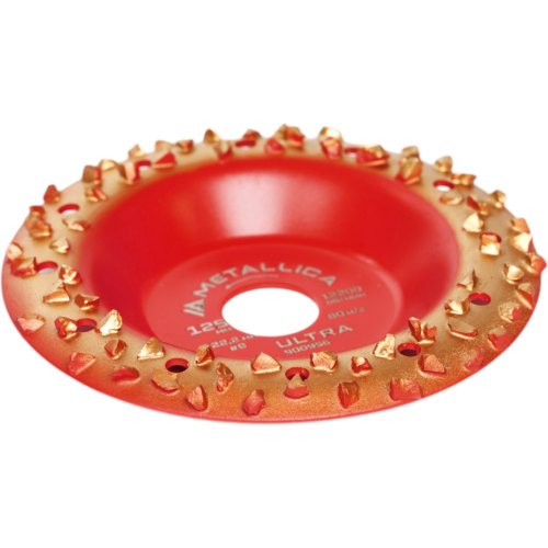Чашка твердосплавная шлифовальная METALLICA Ultra 125х22,2 мм #8 ,закругленная, по дереву   900956