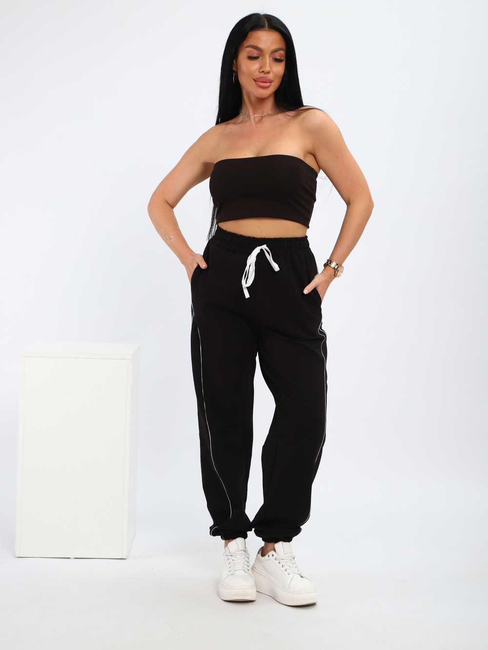 Джогеры "ЭЙС" черные