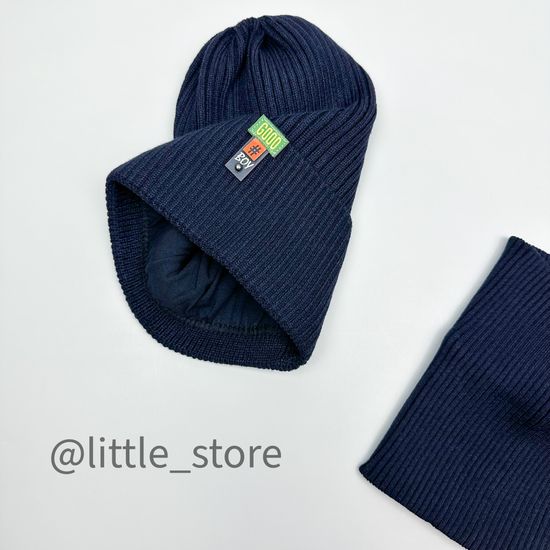 Шапка со снудом, Индиго