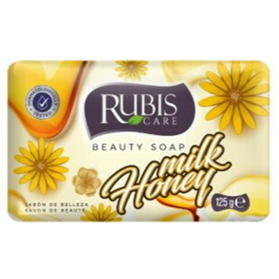 Мыло туалетное твердое RUBIS «Молоко и мед» 125гр