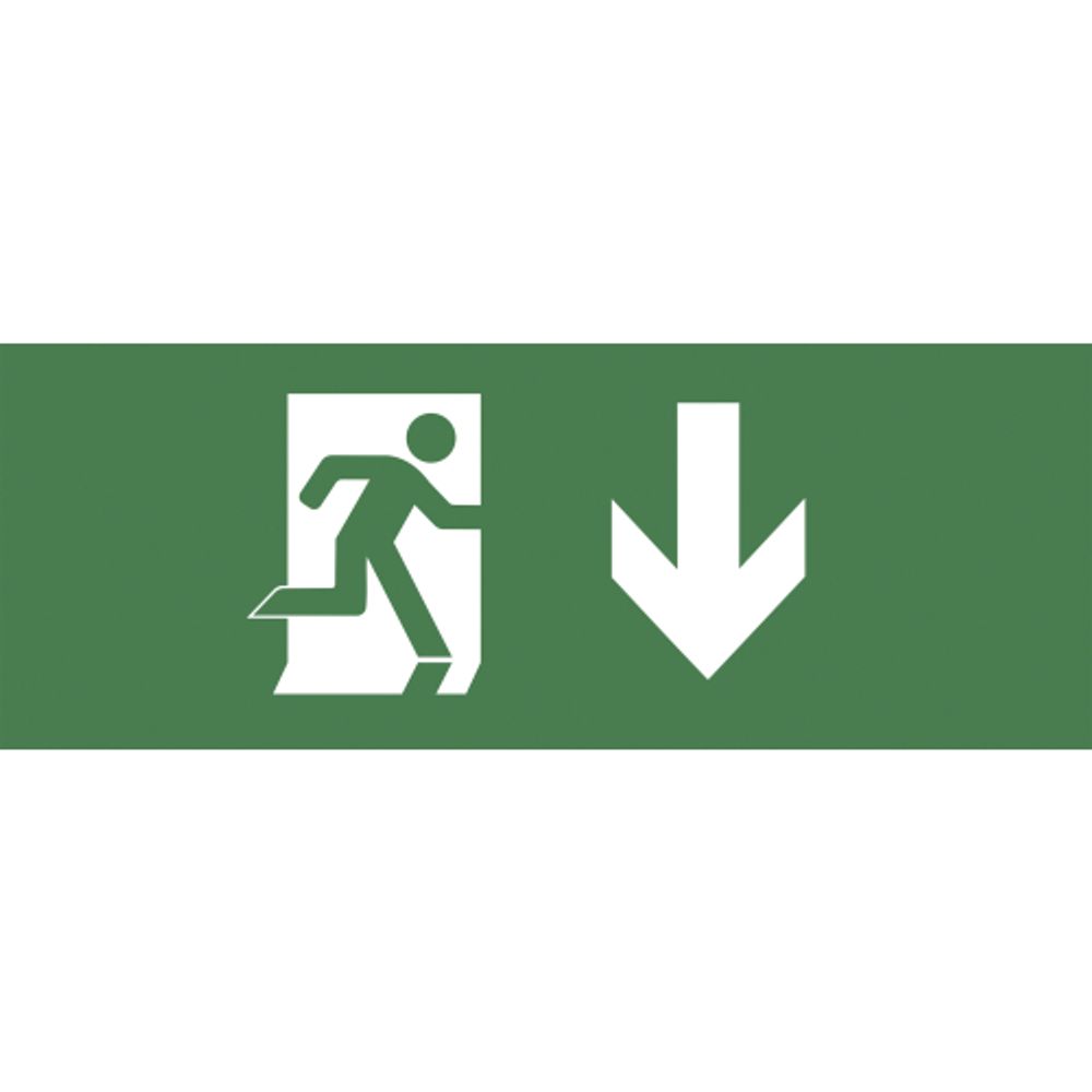 Самоклеящаяся этикетка ЭРА INFO-DBA-003 200х60мм Фигура/стрелка вниз DBA