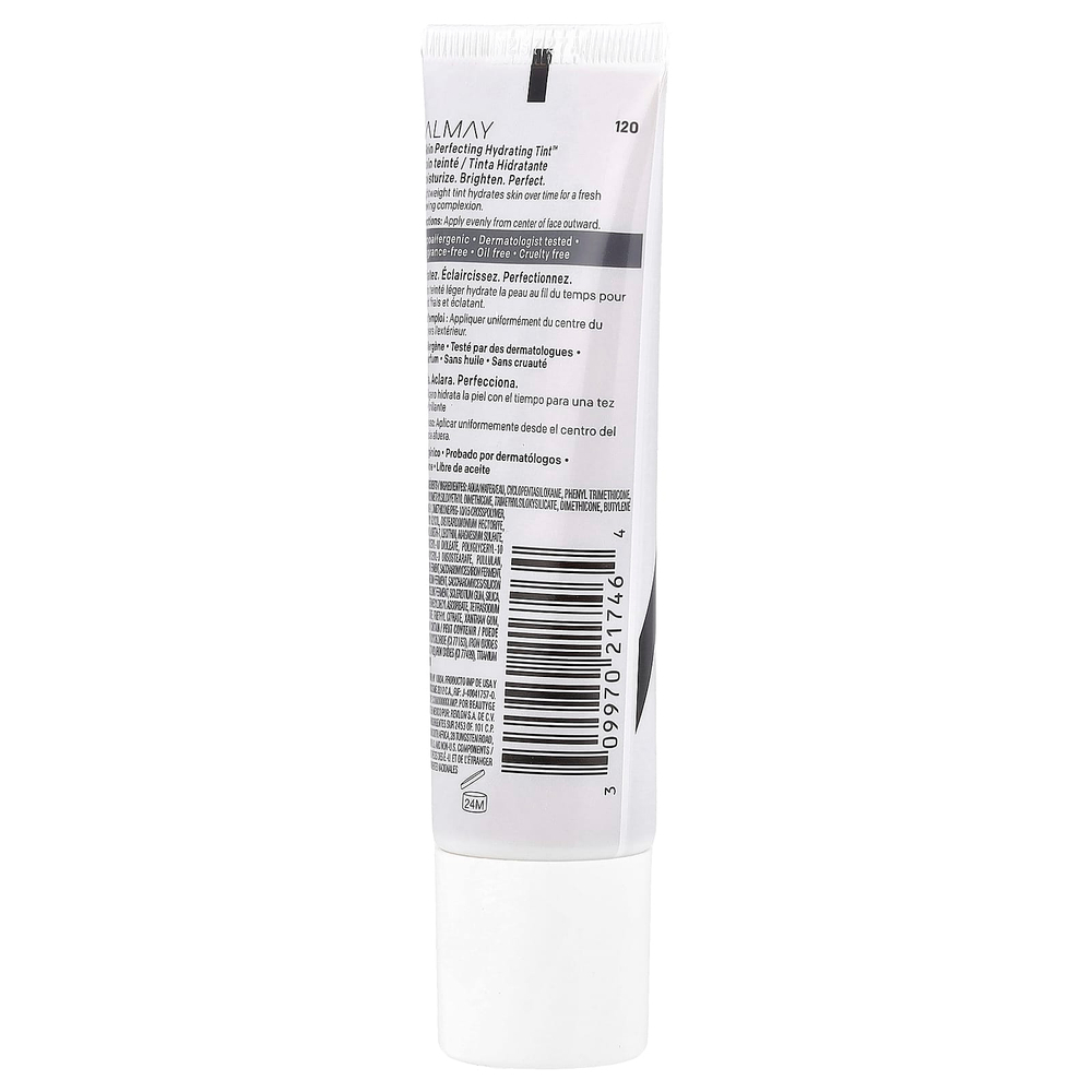 Almay, Skin Perfecting Hydrating Tint™, оттенок 120 бежевый, 28 мл (0,94 жидк. унции)