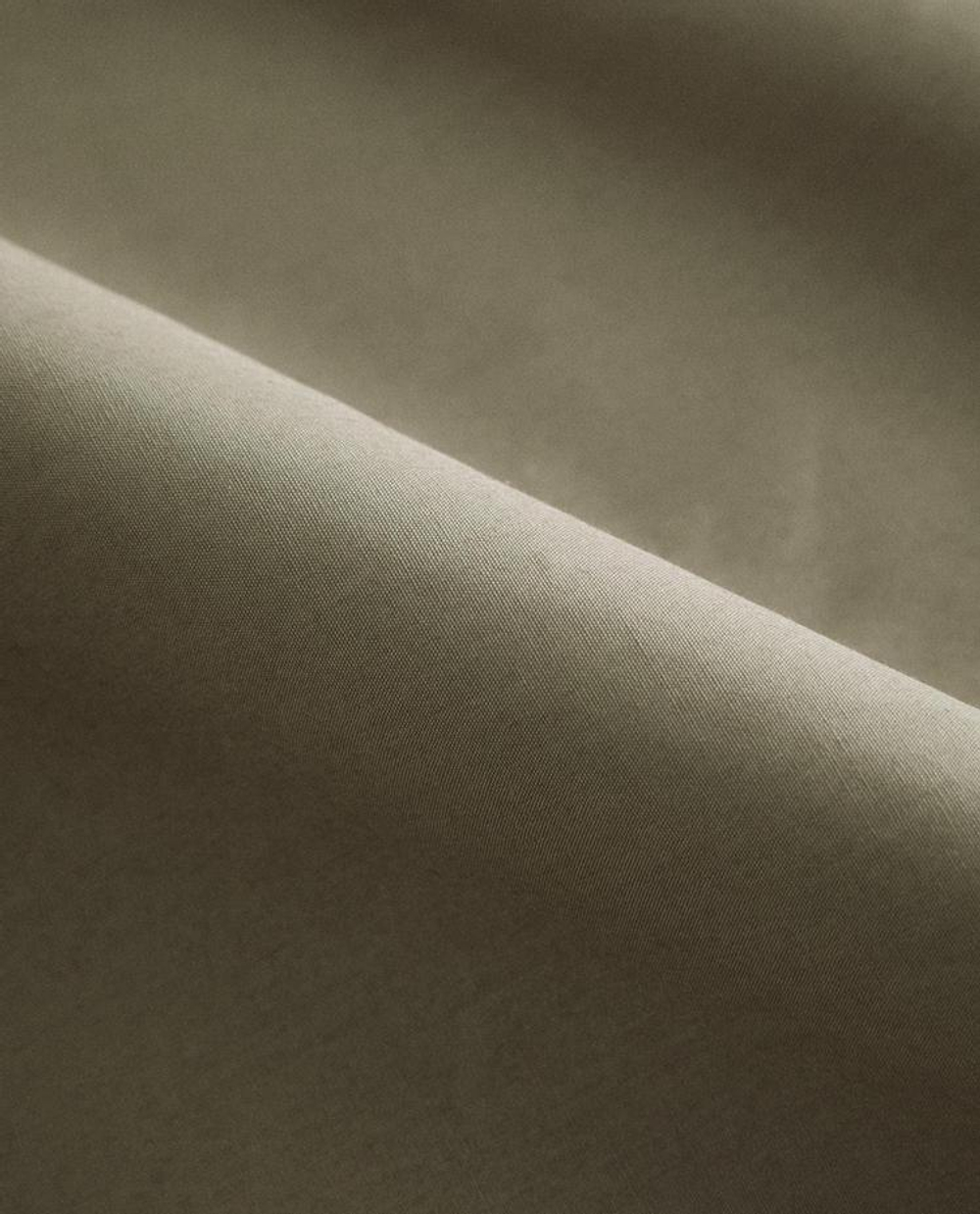 ZARA HOME (300 НИТЕЙ) НАТЯЖНАЯ ПРОСТЫНЯ ИЗ ХЛОПКА, ЗЕЛЕНЫЙ