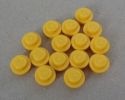 Lego 50шт Плитка 1x1 круглая (желтый) 4073 / 614124