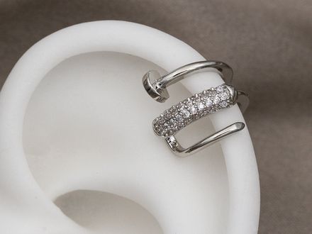 Кафф "Гвоздь" со стразами