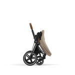 Коляска Cybex Priam IV 3 в 1 цвет Cozy Beige на шасси Chrome Brown