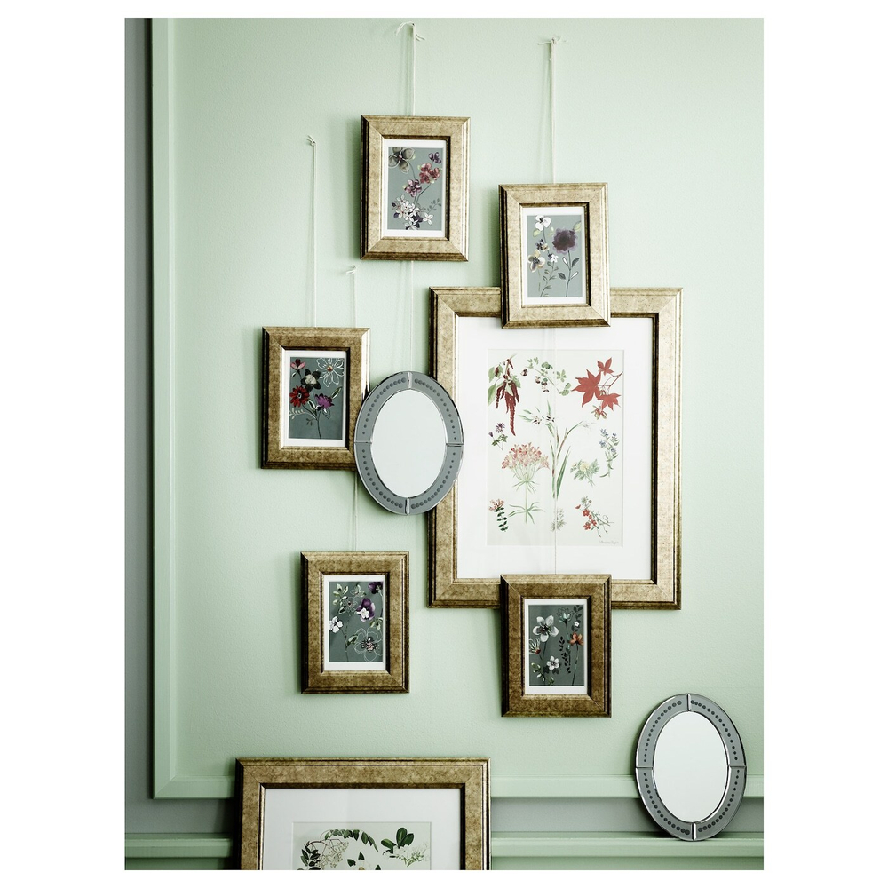 IKEA VIRSERUM  (ИКЕА ВИРСЕРУМ)  -  Рамка, золотой цвет, 13x18 см