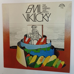Винтажная виниловая пластинка LP Emil Viklicky The Folk Inspired Jazz Piano (Чехословакия 1978)