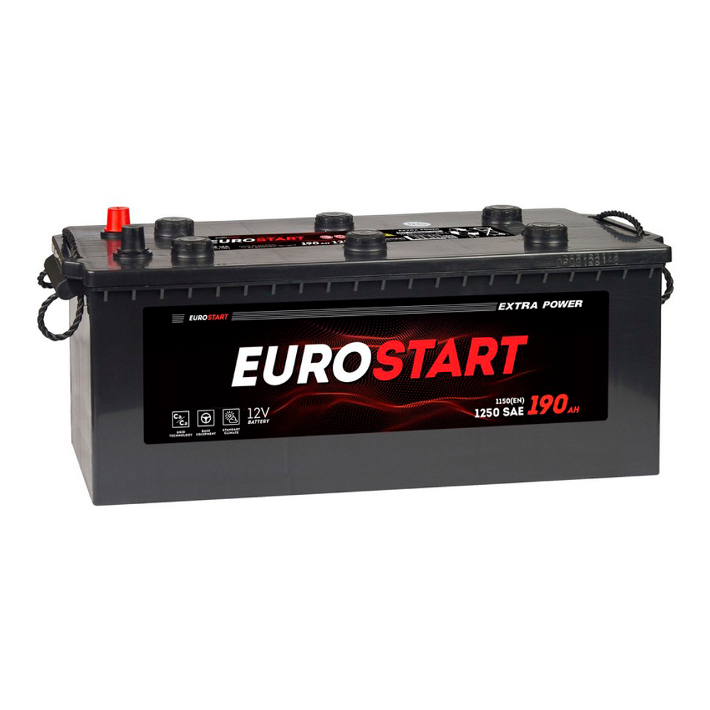 Аккумулятор EUROSTART Extra Power (190Ah, 1150A, L+) EUT1903F