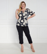 Блузка plus size Persona by Marina Rinaldi - темно-синий(7111033)