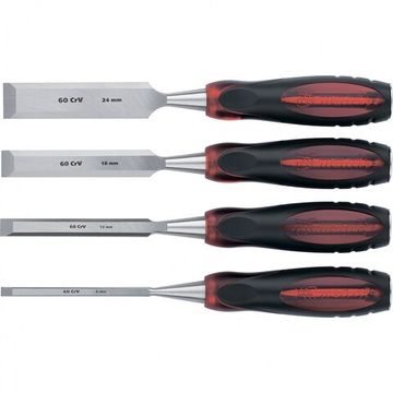 Набор долот-стамесок"Тигровый глаз" плоских, 4 штуки, 6-12-18-24 мм Matrix 24432