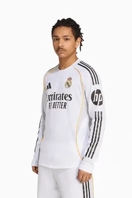 Футболка с длинными рукавами adidas Real Madrid 25/26 Home Authentic - белый