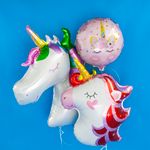 Шар (40''/102 см) Фигура, Голова, Волшебный единорог