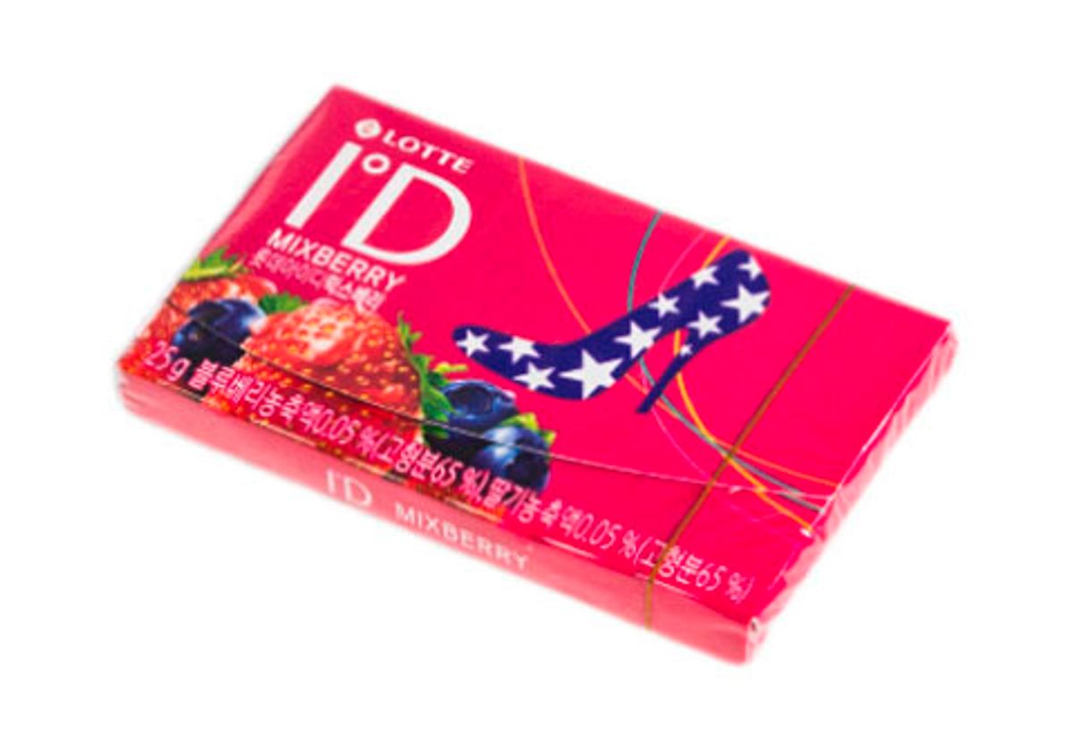 Жевательная резинка ID Mixberry ягодный микс без сахара, 25г