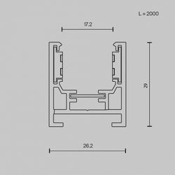 Трек накладной Maytoni Busbar trunkings Exility TRXM034-412W