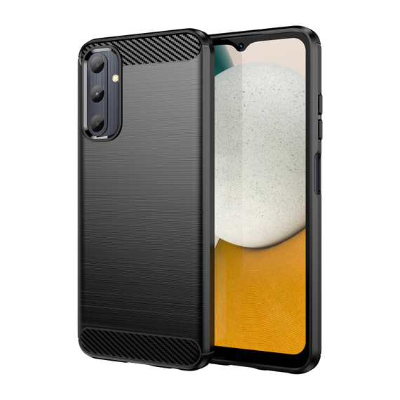 Мягкий чехол с дизайном в стиле карбон для Samsung Galaxy A05S, серия Carbon от Caseport