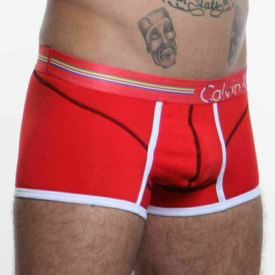 Мужские трусы боксеры красные Calvin Klein Bold Red Boxer