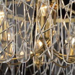 Citilux TALLA CL318292 Люстра хрустальная подвесная Золото