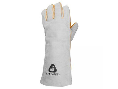 Краги спилковые пятипалые усиленные(на подкладке из х/б и флиса) р-р 10/XL, JetaSafety