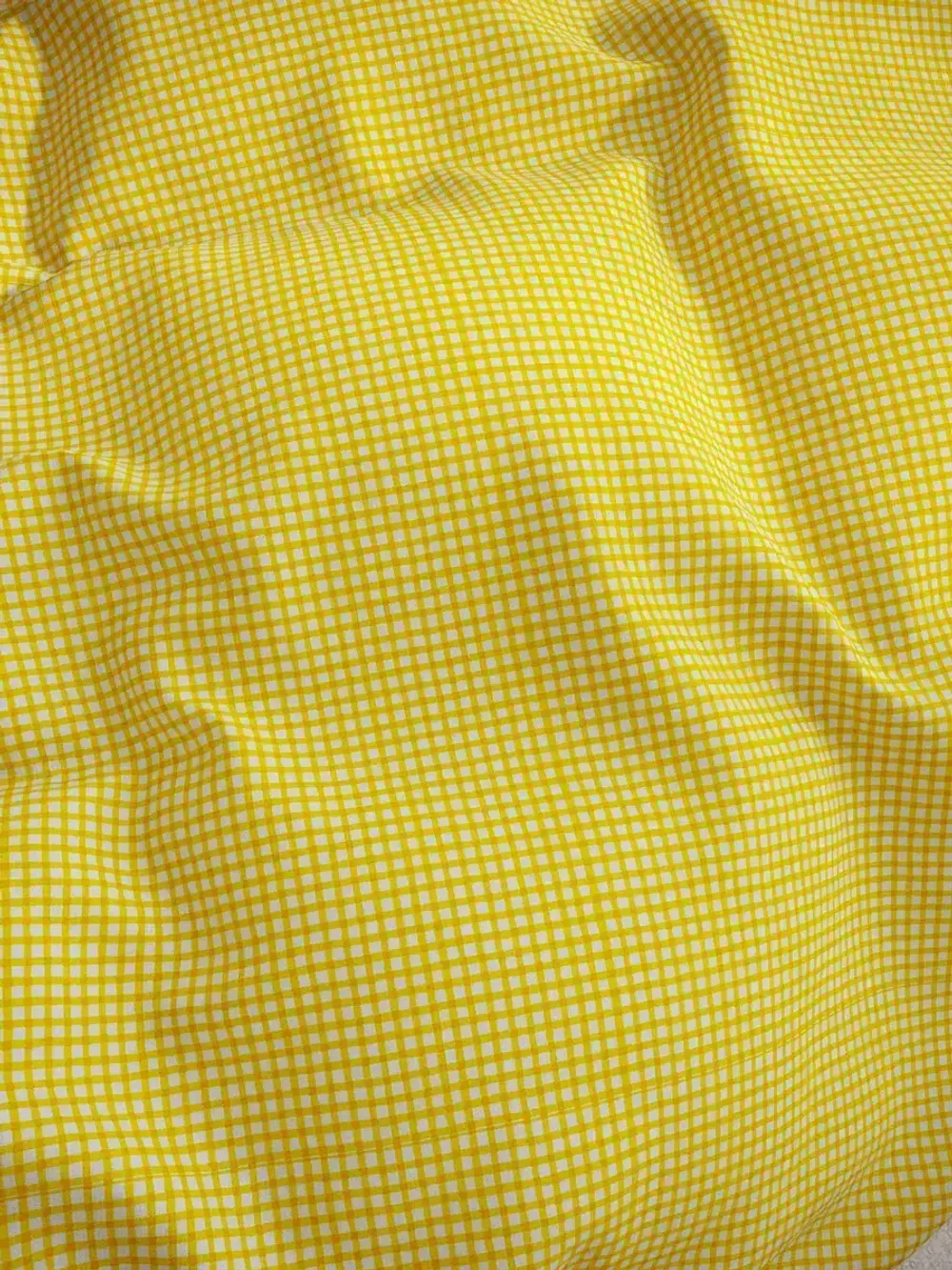 Наволочка комплект 2шт перкаль Сказка "Желтая клеточка" 40х40 см на молнии