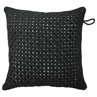 Чехол на подушку IKEA TOFTO (ТОФТО), Черный, 50x50 см