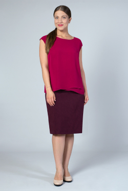 Блузка женская 915зр, бордовый #284Бд09915зр