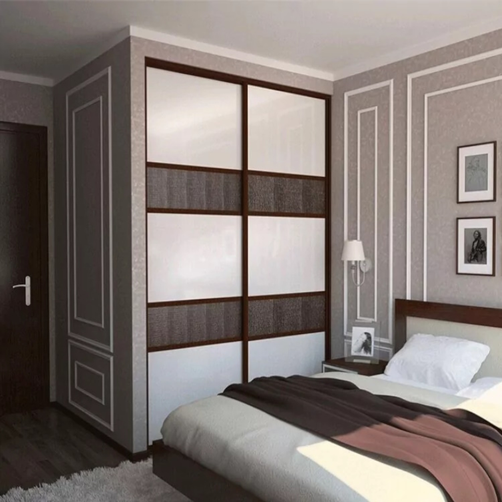 Дверь-купе NAIDY С, ЛДСП, профиль венге 5 секций