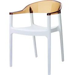 Стул Carmen белый/янтарный