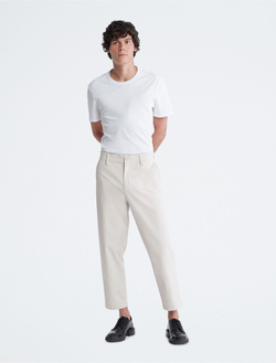 Брюки Calvin Klein Tapered Leg Cropped Chinos Chalk - 36
