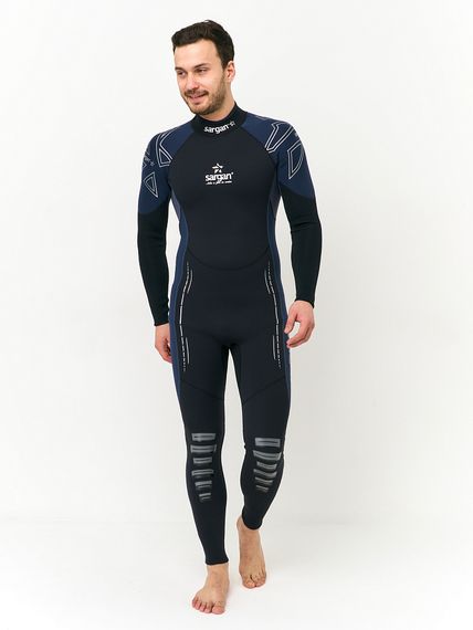 Гидрокостюм Sargan Nero 2.0 Long men 2 мм черный/темно-синий