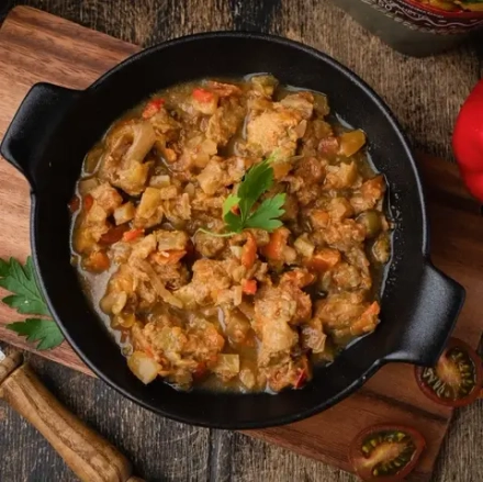 Курица с овощнным рагу Кронидов