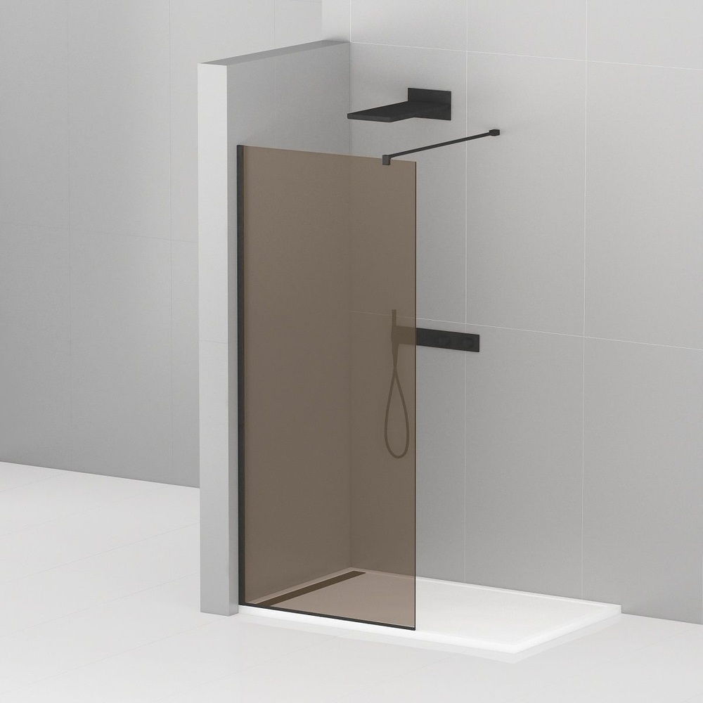 Душевая перегородка Cezares LIBERTA-L-1-100-120-BR-NERO