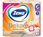 ZEWA Deluxe 4 шт. трехслойн. бумага туалетная