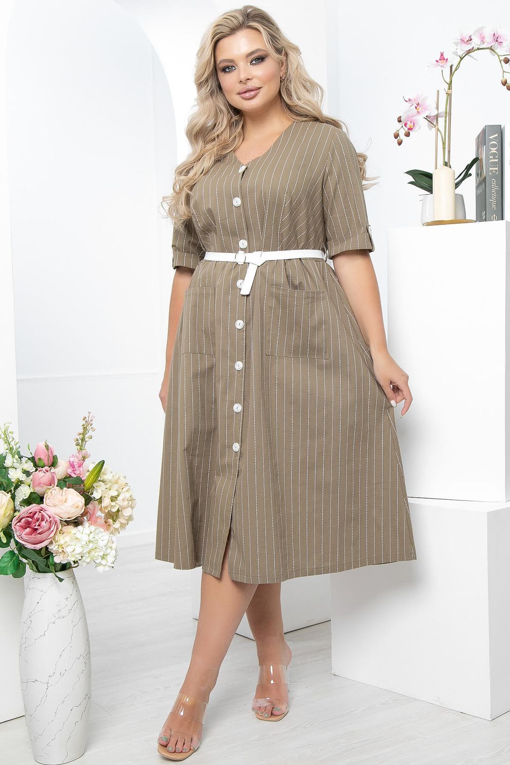 Платье "Баффи" (хаки) П5557 LT Collection