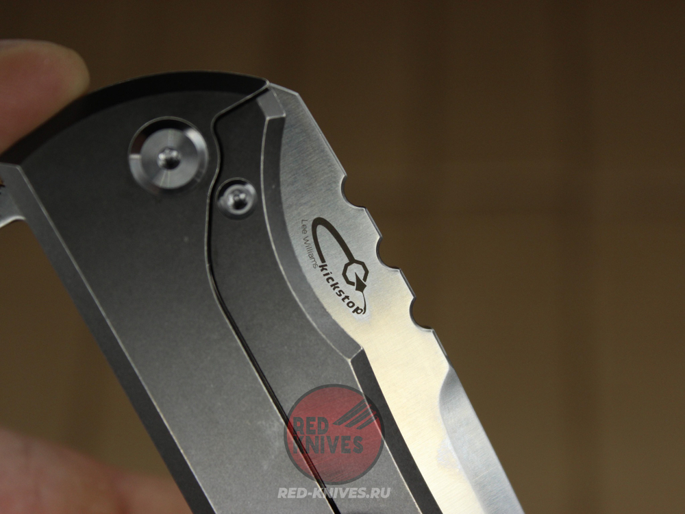 Нож CHAVES KNIVES 229 REDENCION KICKSTOP FLIPPER KNIFE TITANIUM CHISEL RK-432