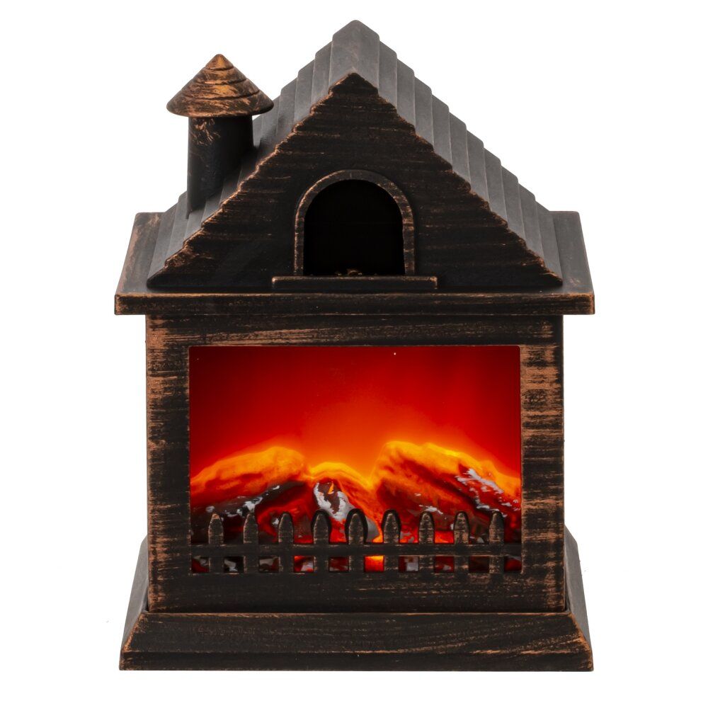 GAEM Изделие декоративное "Камин", L14,5 W12 H19 см, (подсветка, USB, 3xАА не прилаг.)