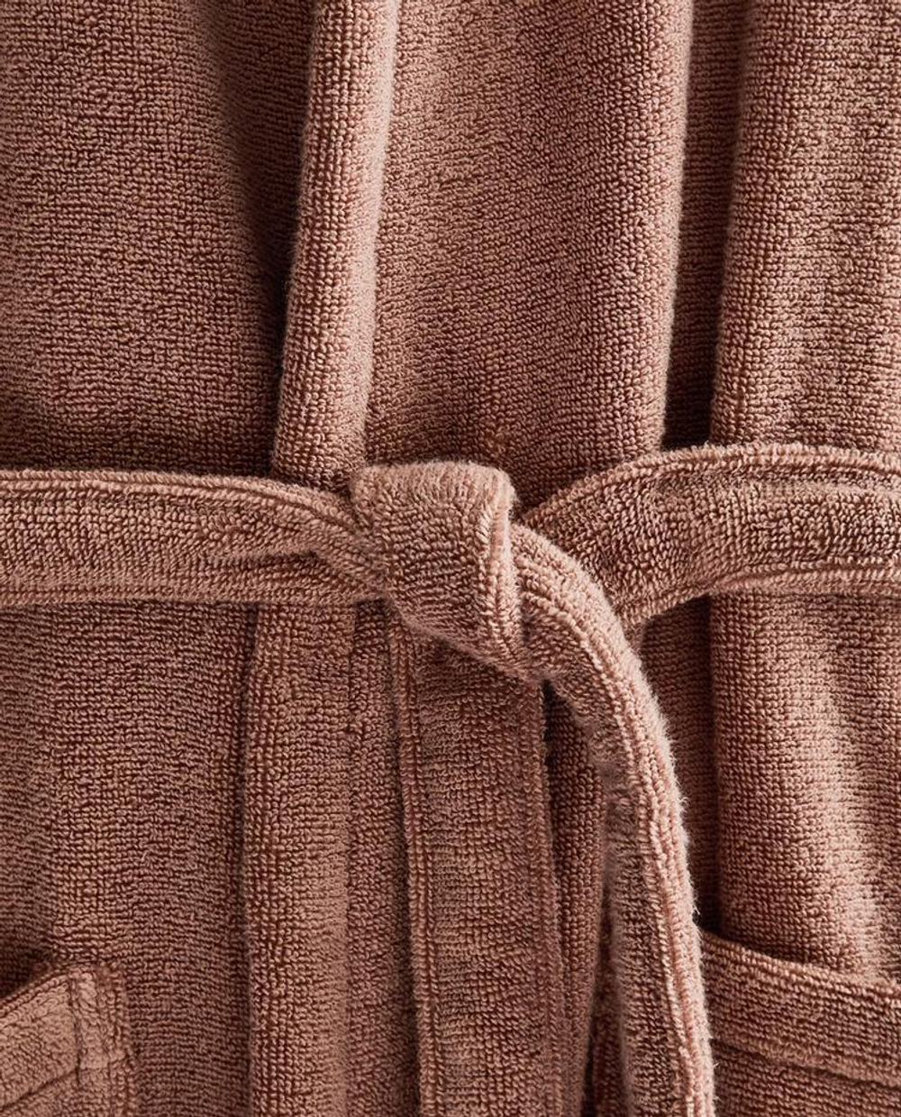 ZARA HOME ХЛОПКОВЫЙ ХАЛАТ С КАПЮШОНОМ, РОЗОВЫЙ