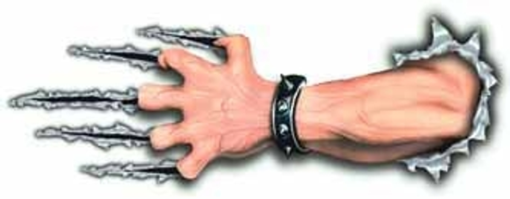 Наклейки Ком-т   на две стороны  03583  "Рука"  25*35см