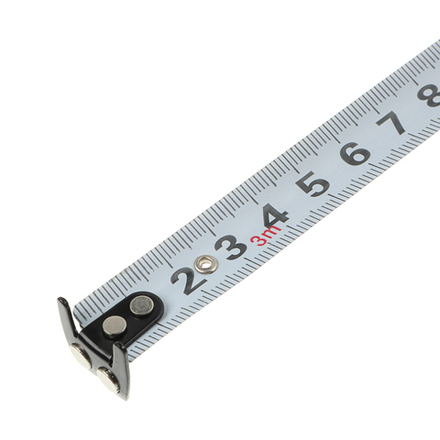 ЕРМАК Рулетка "СКИЛЛ", 3м х 16мм, 2х-сторонний зацеп + магнит, корпус ABS+TPR