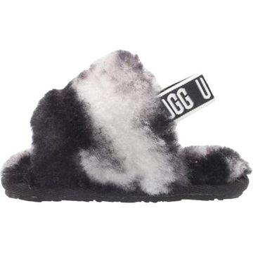 Ugg Fluff Yeah Slide 'Black White'