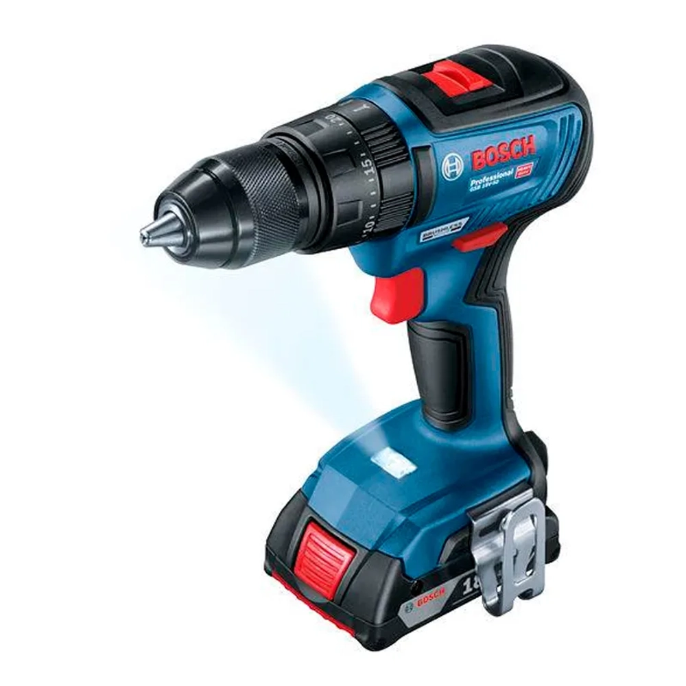 Bosch GSB 18V-50 Professional аккумуляторная дрель-шуруповерт (2 x 2 Ач, ЗУ) 06019H5120