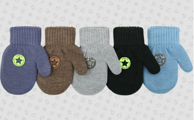 Варежки дет. ТМ-935м р.14(56) в ассорт. (Теплыши), 1 шт.