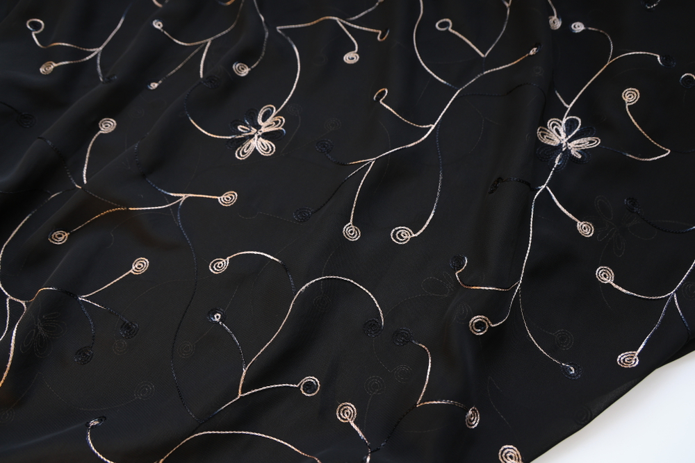 Шифон вышивка