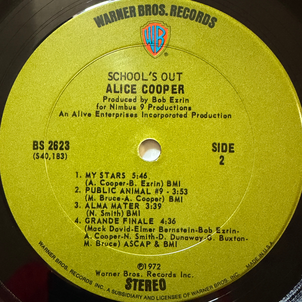 Alice Cooper - School's Out (США 1972г.)
