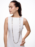 Сотуар "Hematite tube pearl cross" Gold