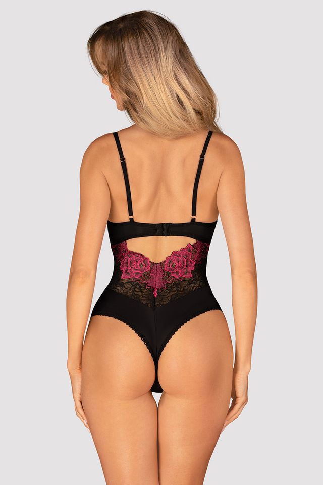 Черное боди Rosenty