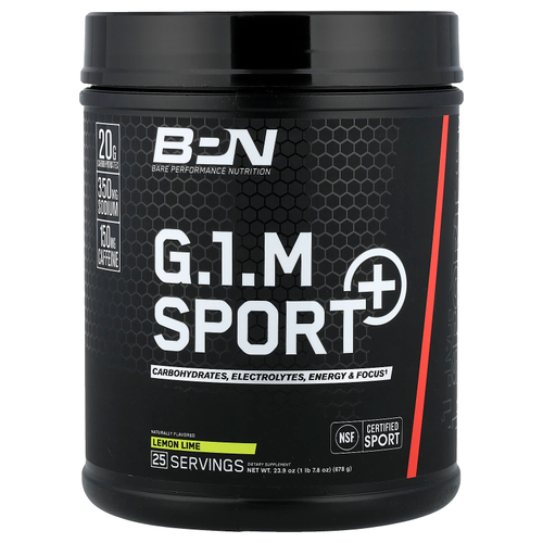 BPN, G.1.M Sport+, со вкусом лимона и лайма, 678 г (1 фунт 7,8 унции)