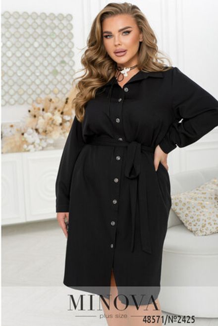 Платье 2425-чорний Minova Фото 2