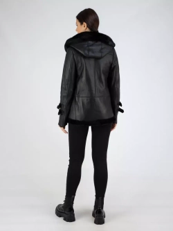 Дубленка зима короткая натуральная авиатор