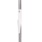 Швабра с отжимом, ручка 125 см. в комплекте две насадки цвет серый